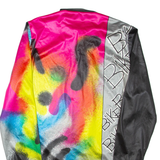 BRUNEX SWISS Lightweight Mens Track Jacket Grey Crazy Pattern M