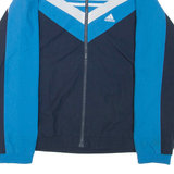 ADIDAS Lightweight Womens Track Jacket Black Colourblock UK 12