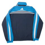 ADIDAS Lightweight Womens Track Jacket Black Colourblock UK 12