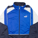 PUMA Mens Track Jacket Blue Colourblock XL