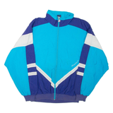 GOLDEN CUP Mens Track Jacket Blue Colourblock L