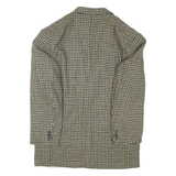 Mens Blazer Jacket Green Houndstooth L
