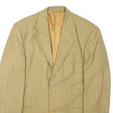 Mens Blazer Jacket Brown Check XL