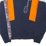 CHAMPION Mens Track Jacket Blue Colourblock S