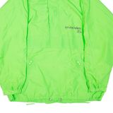 Mens Pullover Jacket Green Crazy Pattern XL
