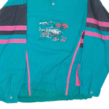 Grand Prix Womens Pullover Jacket Blue Colourblock L