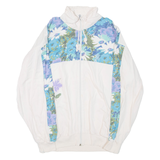 Womens Track Jacket White Floral M