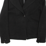 SANDRO Womens Coat Black Wool S