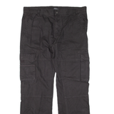 SERGIO VITTI Cargo Mens Trousers Grey Loose Straight W40 L33