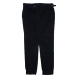 PEIKAMO Womens Trousers Black Regular Tapered W31 L28