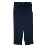 ZERBERUS Mens Trousers Blue Relaxed Straight W33 L28