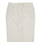 MARC O'POLO Womens Corduroy Trousers Cream Relaxed Tapered W33 L25