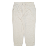 MARC O'POLO Womens Corduroy Trousers Cream Relaxed Tapered W33 L25