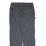 COLUMBIA Womens Trousers Grey Regular Straight Nylon W32 L30