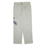 ADIDAS Mens Trousers Grey Regular Straight W30 L29