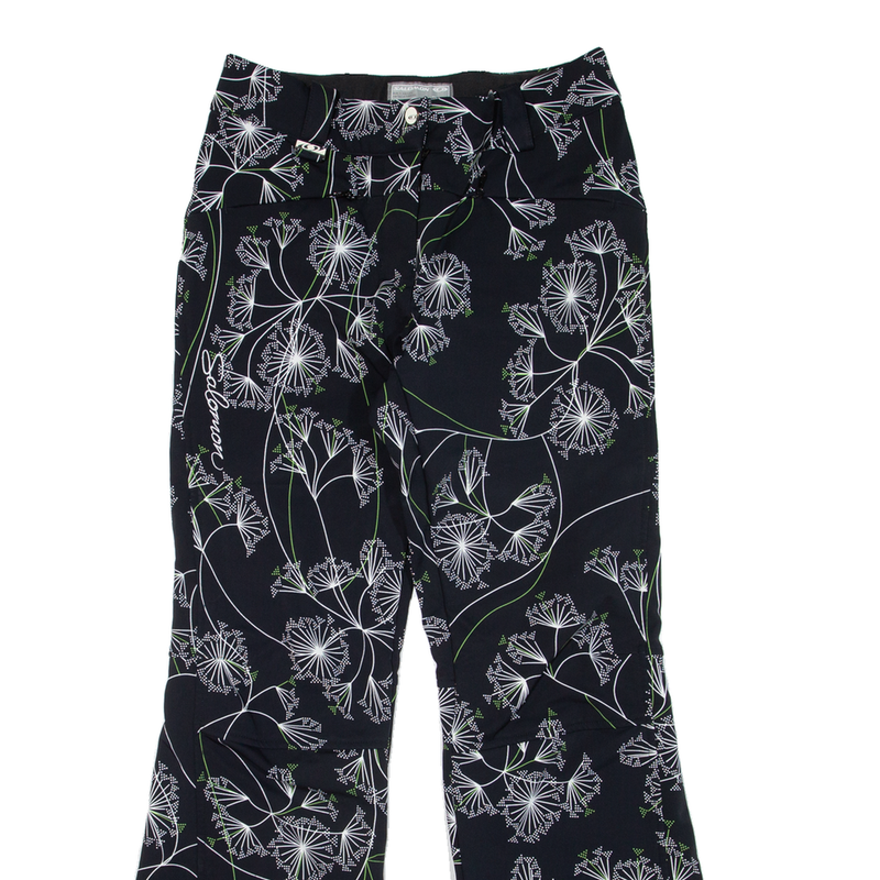 SALOMON Fleece Lined Mens Trousers Black Relaxed Bootcut W28 L29