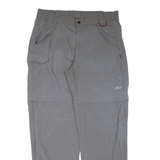 MAMMUT Womens Trousers Grey Relaxed Straight Nylon W34 L30