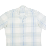 KAUF Mens Shirt Blue 90s Check L
