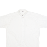 PICADOR Mens Plain Shirt White 90s S