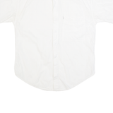 PICADOR Mens Plain Shirt White 90s S