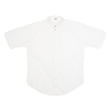PICADOR Mens Plain Shirt White 90s S