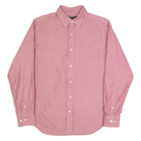 BANANA REPUBLIC Mens Plain Shirt Red Long Sleeve M