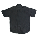 LA GRIFFE Mens Plain Shirt Black 90s L