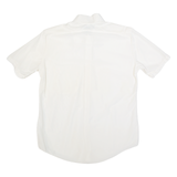 Mens Plain Shirt White Nylon M
