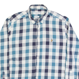 U.S. POLO ASSN Mens Shirt Blue Check Long Sleeve L