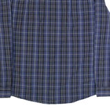 DKNY Mens Shirt Blue Check Long Sleeve L