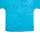 JOSEPHINE Womens Plain Shirt Blue 90s M