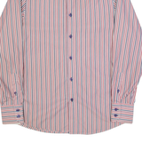 COOGI Luxe Mens Shirt Red Striped Long Sleeve S