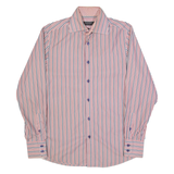 COOGI Luxe Mens Shirt Red Striped Long Sleeve S