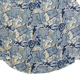 PALO ALTO Mens Shirt Blue 90s Crazy Pattern Long Sleeve L