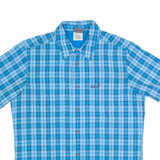 JACK WOLFSKIN Mens Shirt Blue Check S