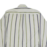 IL LEGITIME Mens Shirt Grey Striped Long Sleeve L