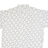 SPENGLER MODE Mens Shirt White 90s Crazy Pattern M