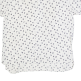 SPENGLER MODE Mens Shirt White 90s Crazy Pattern M