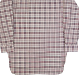 EFBE Mens Shirt Brown 90s Check Long Sleeve L
