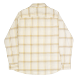 TIMBERLAND Mens Shirt Beige Check Long Sleeve 2XL