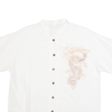 Tunic Dragon Mens Plain Shirt White L