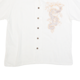 Tunic Dragon Mens Plain Shirt White L