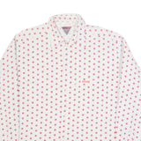 TEDDY'S Stars Mens Shirt Cream Long Sleeve S
