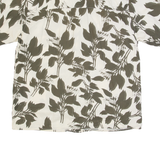 NERVE Mens Hawaiian Shirt Cream Floral 2XL