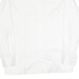 Mens Shirt White 90s Spotted Long Sleeve M