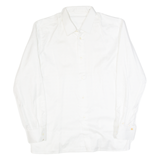 Mens Shirt White 90s Spotted Long Sleeve M