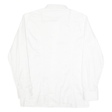 Mens Shirt White 90s Spotted Long Sleeve M