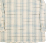 TRU CASUAL Womens Flannel Shirt Grey Check Long Sleeve L