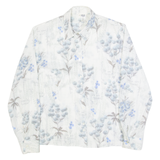 C&A Womens Shirt Cream Floral Long Sleeve M
