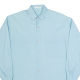 ESPRIT Mens Plain Shirt Blue Long Sleeve XL